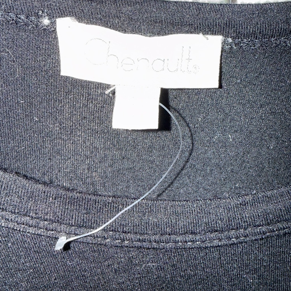 Chenault Black Sweatshirt with Polka Dot Sleeves - Picture 5 of 7